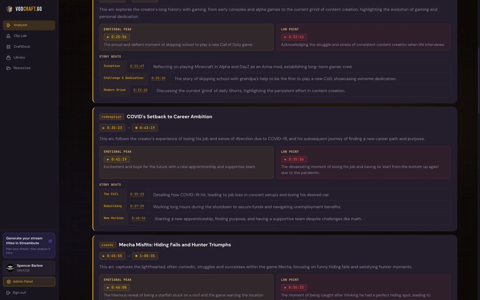 Story Arcs: Your Stream Is Already A Narrative